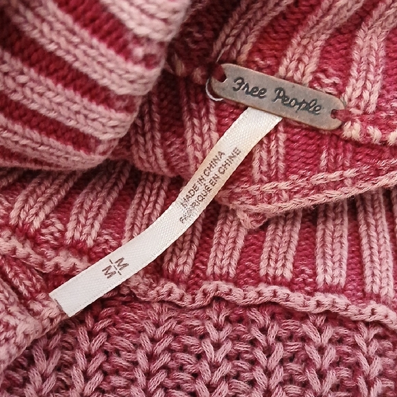 Free People Pink Off-the-Shoulder Sweater - Picture 5 of 6